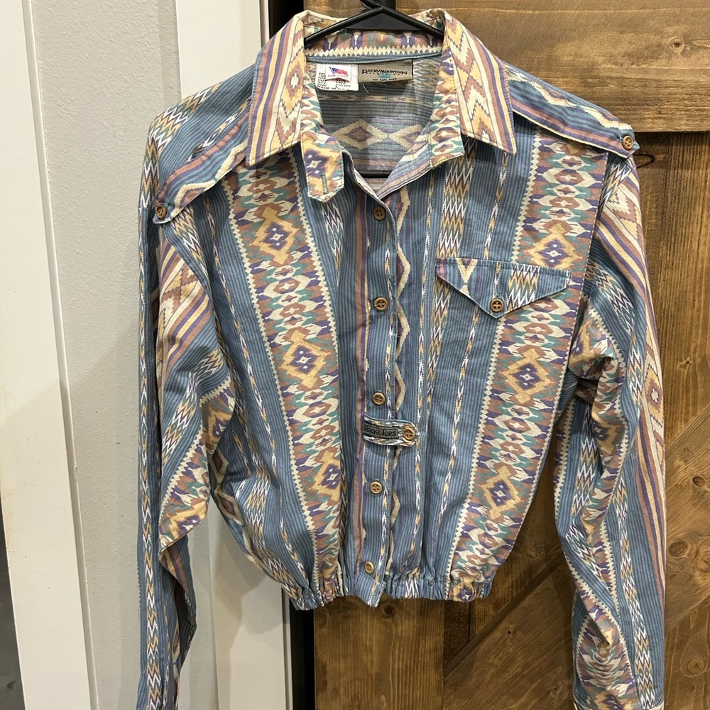 Vintage Custom Western Pearl Snap top